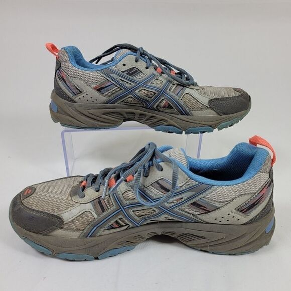 ASICS GEL-Venture 5 Trail Running Shoes Sneakers Gray blue T5N8N Womens 10 - Picture 2 of 8